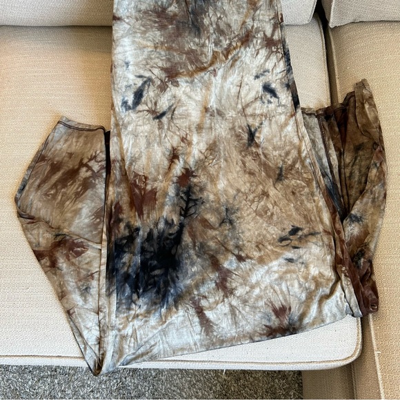 NEW DISSH Sawyer Tie-Dye Midi/Maxi Dress - Taupe Beige Blue - Picture 7 of 10